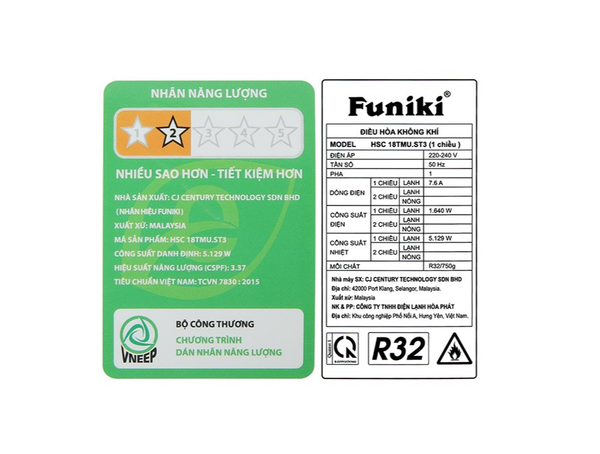 Điều Hòa Funiki 18.000btu 1 chiều HSC18TMU