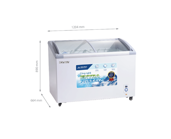 Tủ đông trưng bày Hòa Phát 1 ngăn 2 cánh HSF AD6357.C1