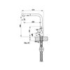 Vòi rửa bát cổ rút Hafele HT20-GH1P259 Black 570.82.300