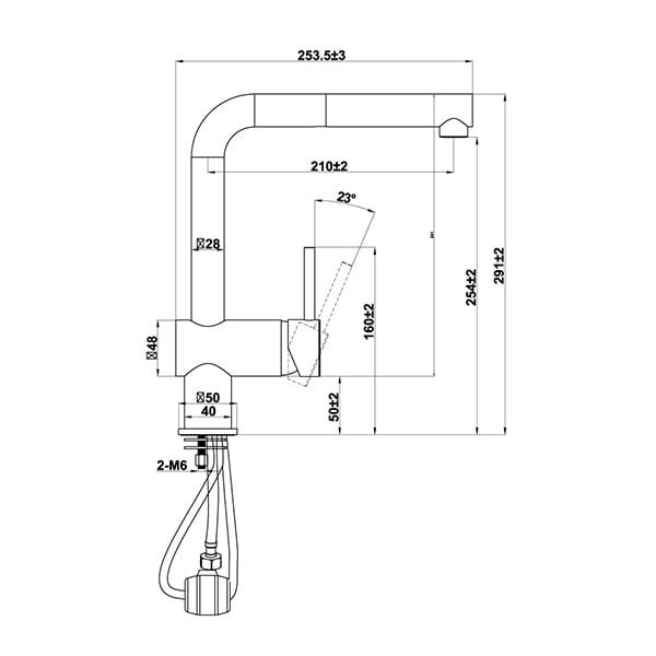 Vòi Rửa Chén Bát HT21-GH1P254 Hafele 577.55.390