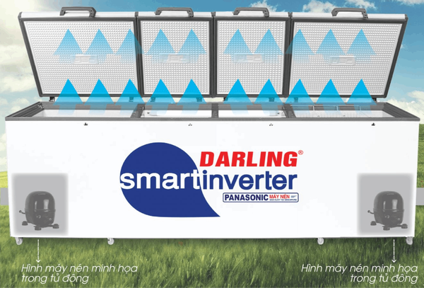 Tủ đông Darling DMF-1779ASI Inverter 2100L 4 cánh