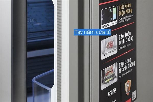 Tủ lạnh Sharp Inverter 525 lít SJ-FX610V-SL mẫu mới 2025