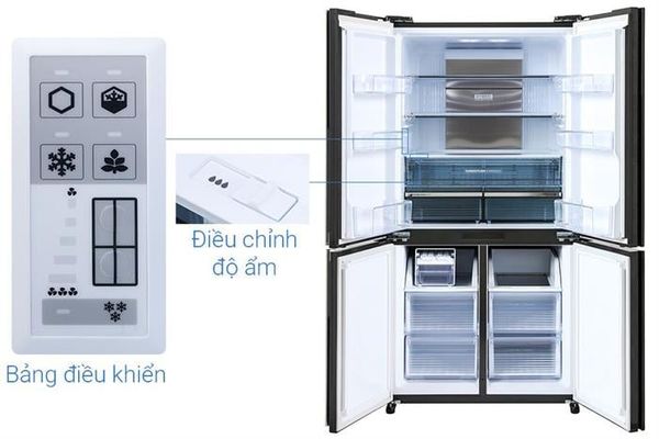 Tủ lạnh Sharp Inverter 572 lít SJ-FX650V-MK mẫu mới 2025