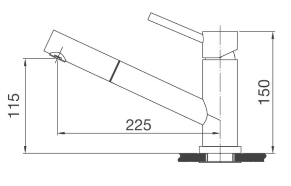 Vòi rửa Inox Malloca K110-SS
