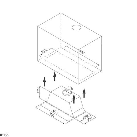 Máy hút mùi 53CM Malloca K1153