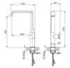 Vòi rửa đồng nóng lạnh Malloca K342BM