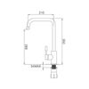Vòi rửa Inox Malloca K559-SN