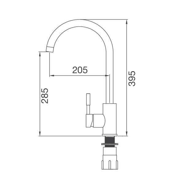 Vòi rửa Inox Malloca K569-C