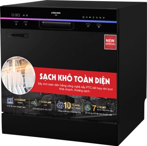 Máy rửa bát 10 bộ Kocher KDEU-X10