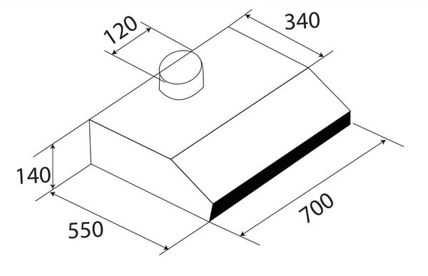 Máy hút mùi Kaff KF-701B 70cm