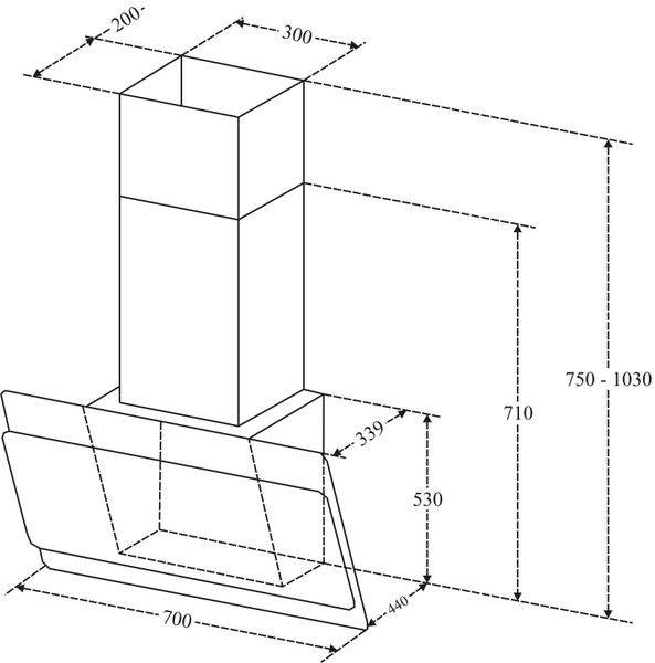 Máy hút mùi Kaff KF-70LH 70cm