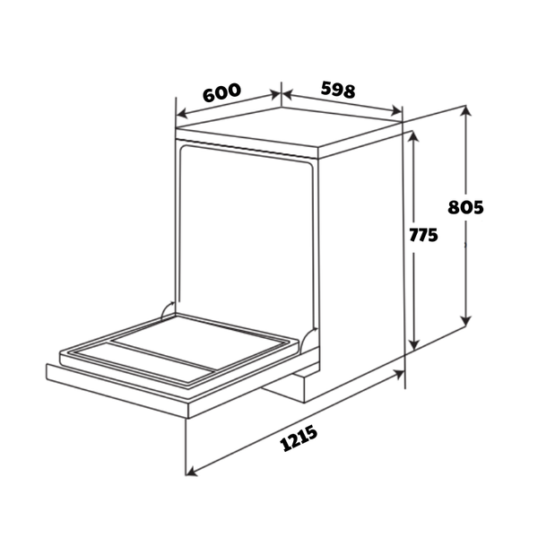 Máy rửa bát Kaff 17 bộ KF-BHMI775YB