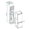 Tủ lạnh Kaff âm toàn phần KF-BI233WL Luxury 233 lít