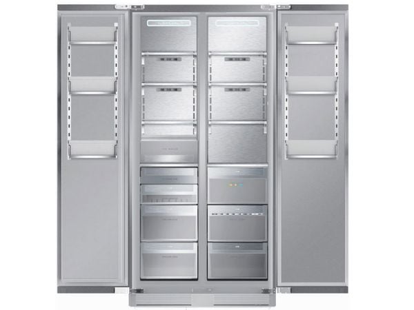 Tủ lạnh Kaff side by side âm toàn phần KF-BI555W Luxury 555 lít