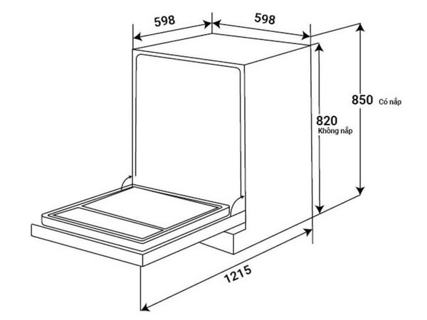 Máy rửa bát độc lập Kaff 16 bộ KF-CARYA1FS