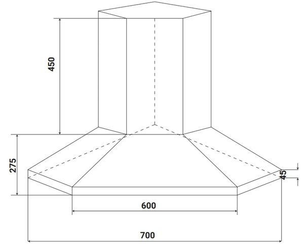 Máy hút mùi góc Kaff KF-CN700I 70cm