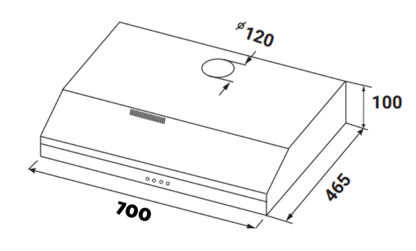 Máy hút mùi Kaff KF-SL70KW 70cm