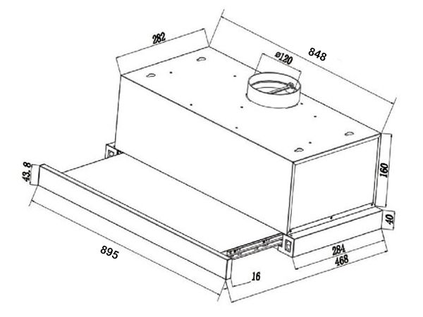 Máy hút mùi Kaff KF-TL900 90cm