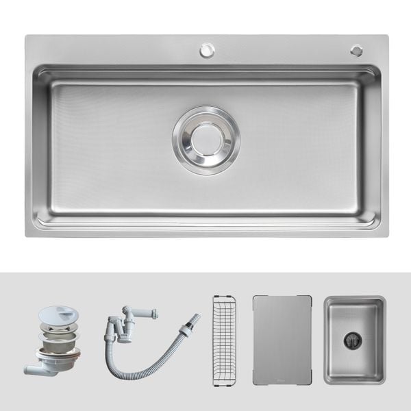 Chậu rửa inox Kluger 88cm KF8850FS Plus