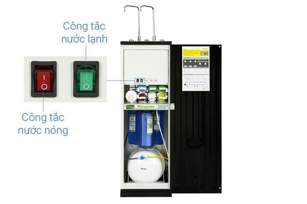 Máy lọc nước RO nóng nguội lạnh Kangaroo KG10A18 10 lõi