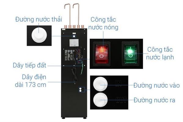 Máy lọc nước nóng lạnh ion kiềm Kangaroo Sumire Hydrogen KGHC12A2