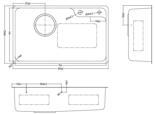 Chậu rửa inox Kluger 80cm KH8048SL Plus