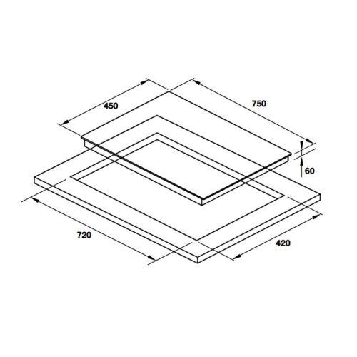 Bếp từ Hafele 2 vùng nấu HC-I752B 536.61.787