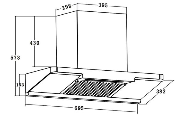Máy hút mùi Faster FS-8386MD 70cm