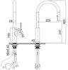 Vòi rửa Kluger dây rút nóng lạnh Chrome KLF0006C