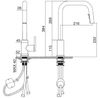 Vòi rửa Kluger dây rút nóng lạnh Chrome KLF0015C