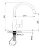Vòi rửa Konox dây rút KN1901N nóng lạnh