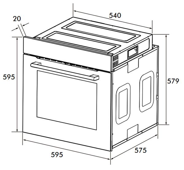 Lò nướng âm tủ 71 lít Kocher KOEU-71S14F