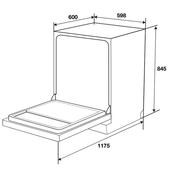 Máy rửa bát Hafele HDW-F6072B 535.29.700