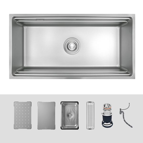 Chậu rửa inox Kluger 86cm KWU8161FS-S86 Plus