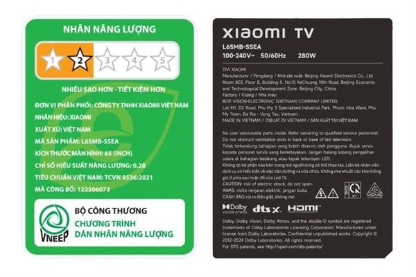 Google Tivi QD-MiniLED Xiaomi S Pro 4K 65 inch L65MB-SSEA mẫu mới 2026