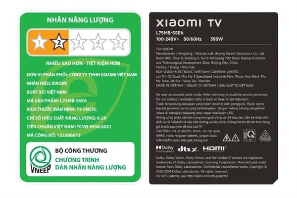 Google Tivi QD-MiniLED Xiaomi S Pro 4K 75 inch L75MB-SSEA mẫu mới 2026