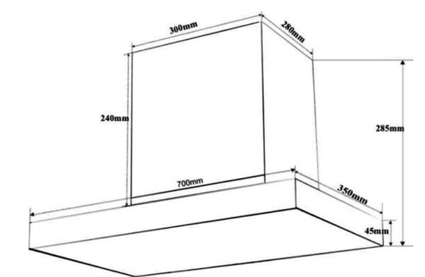 Máy hút mùi chữ T Latino LT-35A 70cm