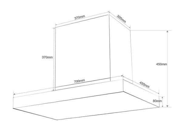 Máy hút mùi chữ T Latino LT-S300T LUX 70cm