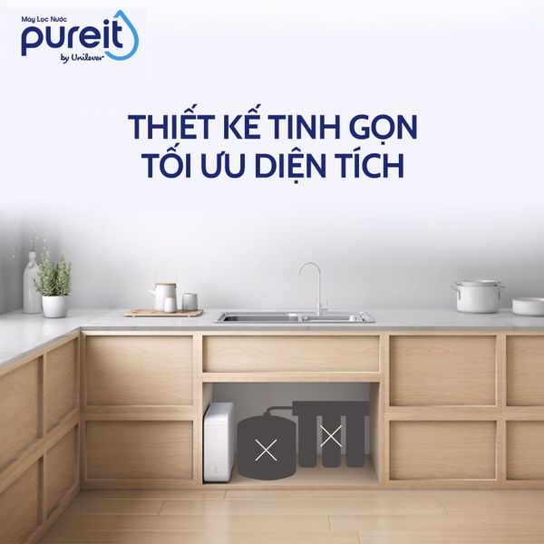 Máy Lọc Nước Âm Tủ Bếp Unilever Pureit DELICA UR5440