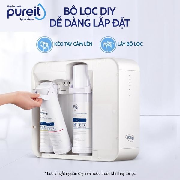 Máy Lọc Nước Âm Tủ Bếp Unilever Pureit DELICA UR5440