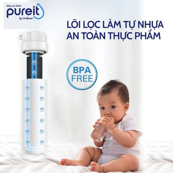 Máy Lọc Nước Âm Tủ Bếp Unilever Pureit DELICA UR5640