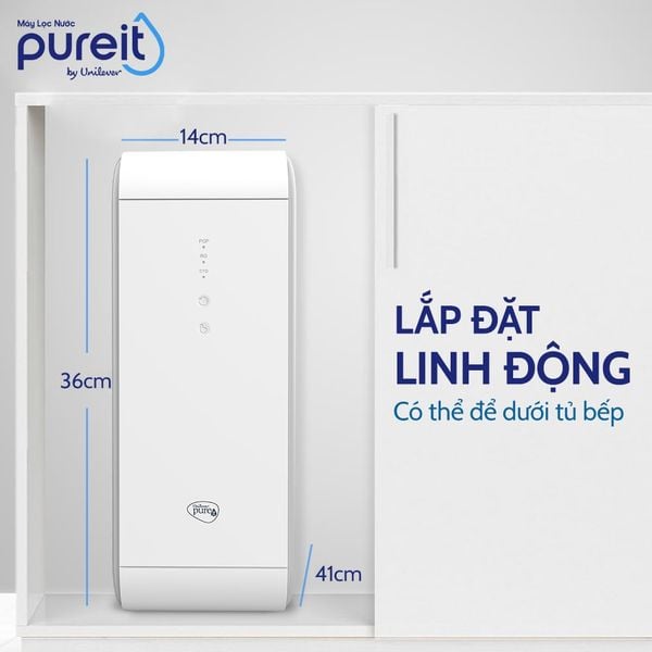 Máy Lọc Nước Âm Tủ Bếp Unilever Pureit DELICA UR5640