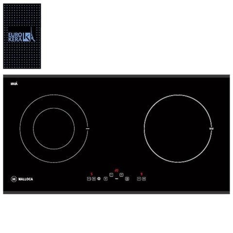 Bếp điện từ 2 vùng nấu Malloca MH-02IR SB