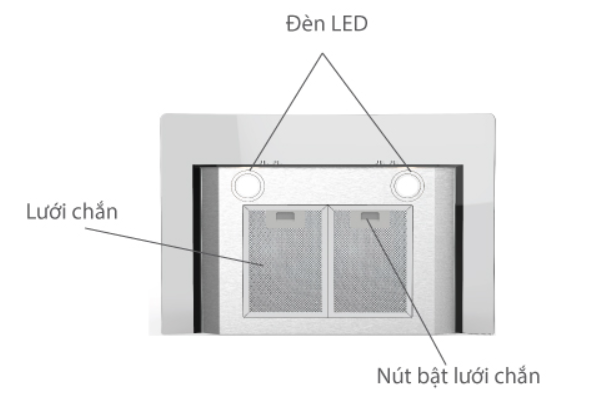Máy hút mùi kính cong Sunhouse Mama MMB6707-70 69.8cm
