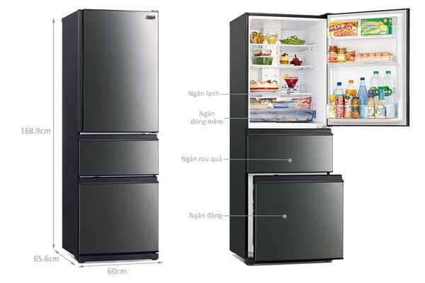 Tủ lạnh Mitsubishi Electric Inverter 330 lít MR-CX41ER-BST