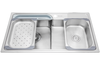 Chậu rửa Inox 2 hố Malloca 85cm MS 1028N