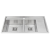 Chậu rửa Inox 2 hố 96cm Malloca MS 6305T