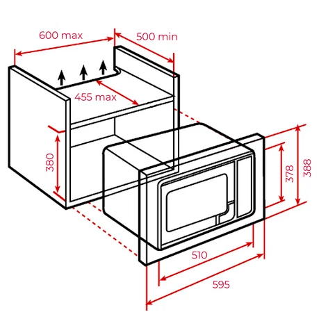 Lò vi sóng có nướng Teka MWE 259 FI-BK