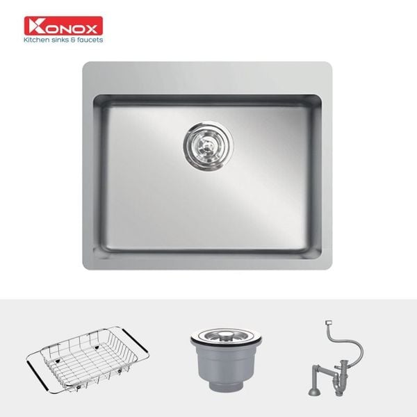 Chậu rửa Konox 1 hố 60cm Turkey Sink Neron 600