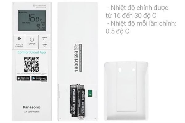 Điều hòa Panasonic 1 Chiều Inverter 9.550 BTU XU9BKH-8
